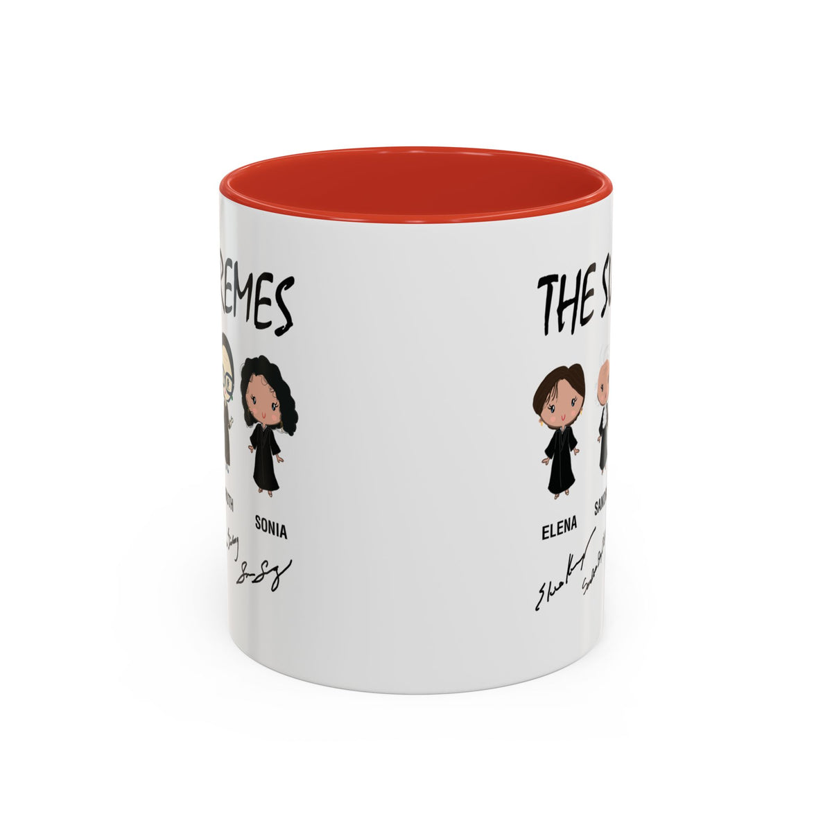 The Supremes Supreme Court Justices RBG Cute Chibi Accent Coffee Mug (11, 15oz)