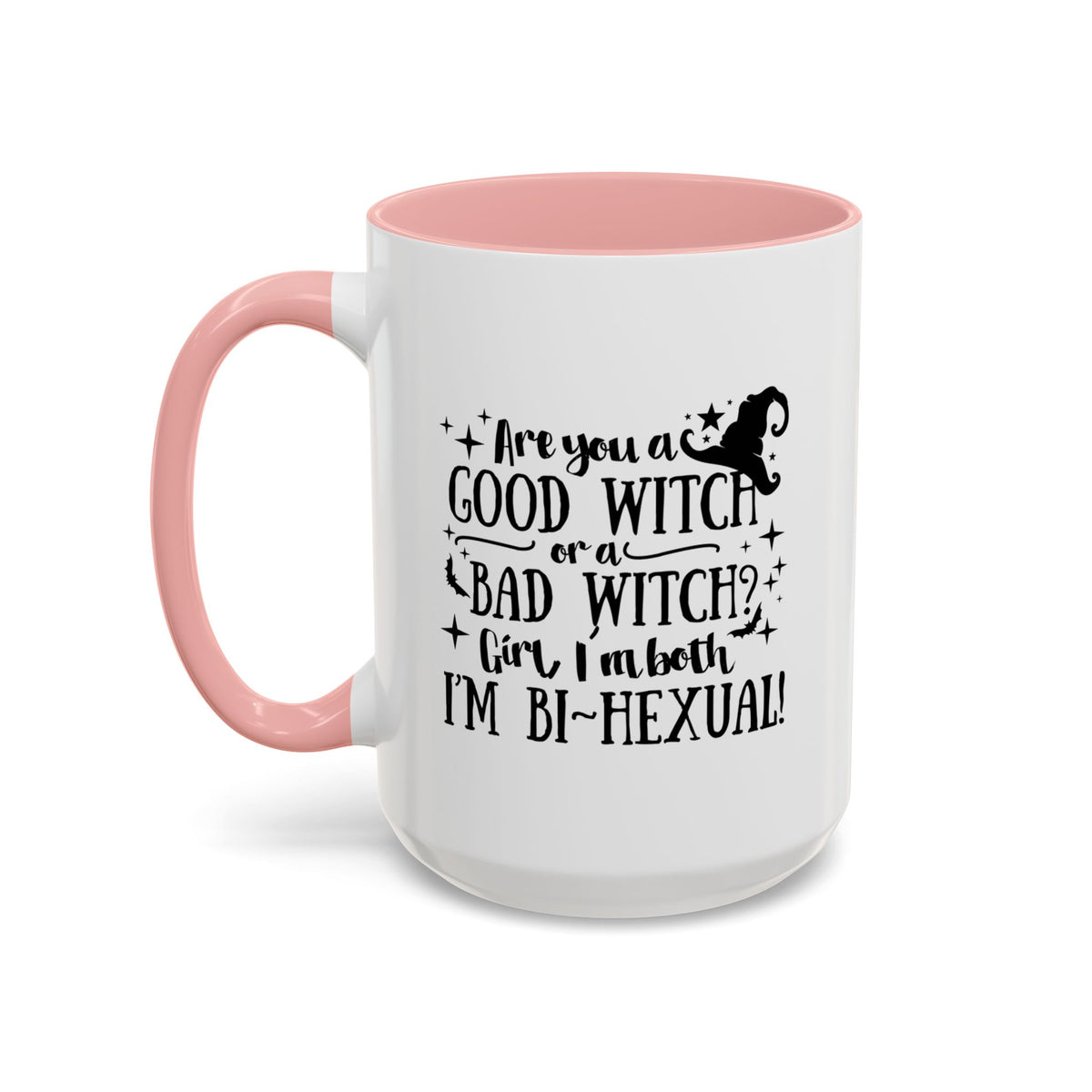 Good Witch Bad Witch Bi-Hexual Accent Coffee Mug (11, 15oz)