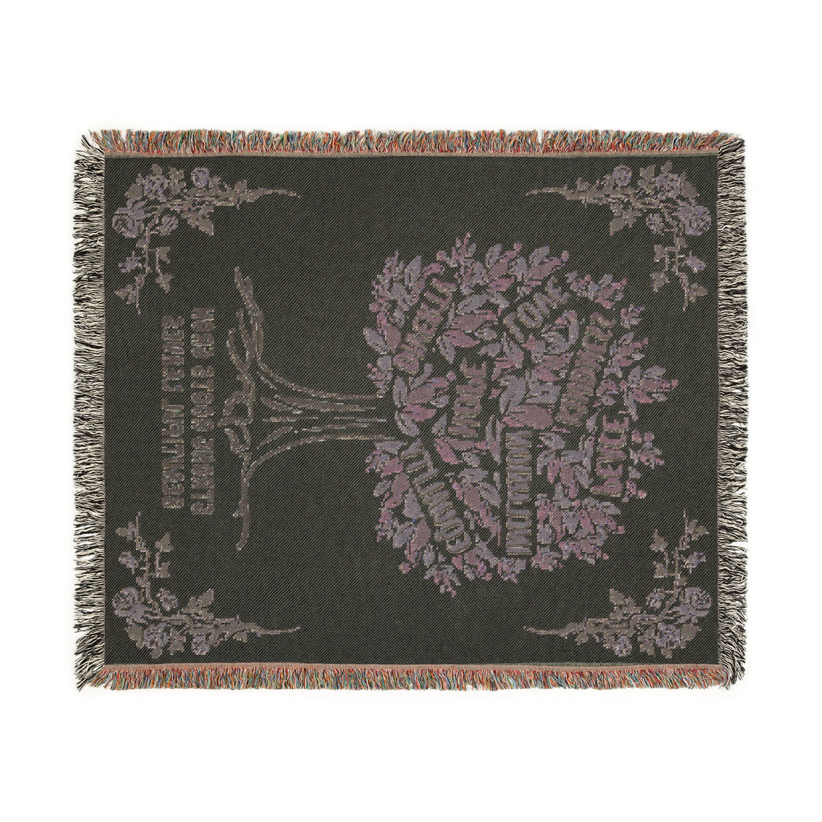 Strong Roots Grow Beautiful Leaves Woven Blanket