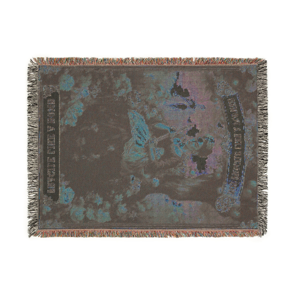 Not Fragile Like A Flower Woven Blanket