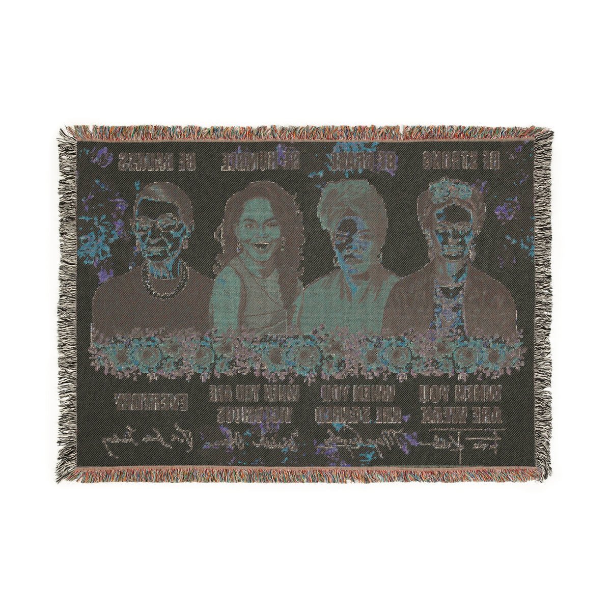 Iconic Women Strength Woven Blanket