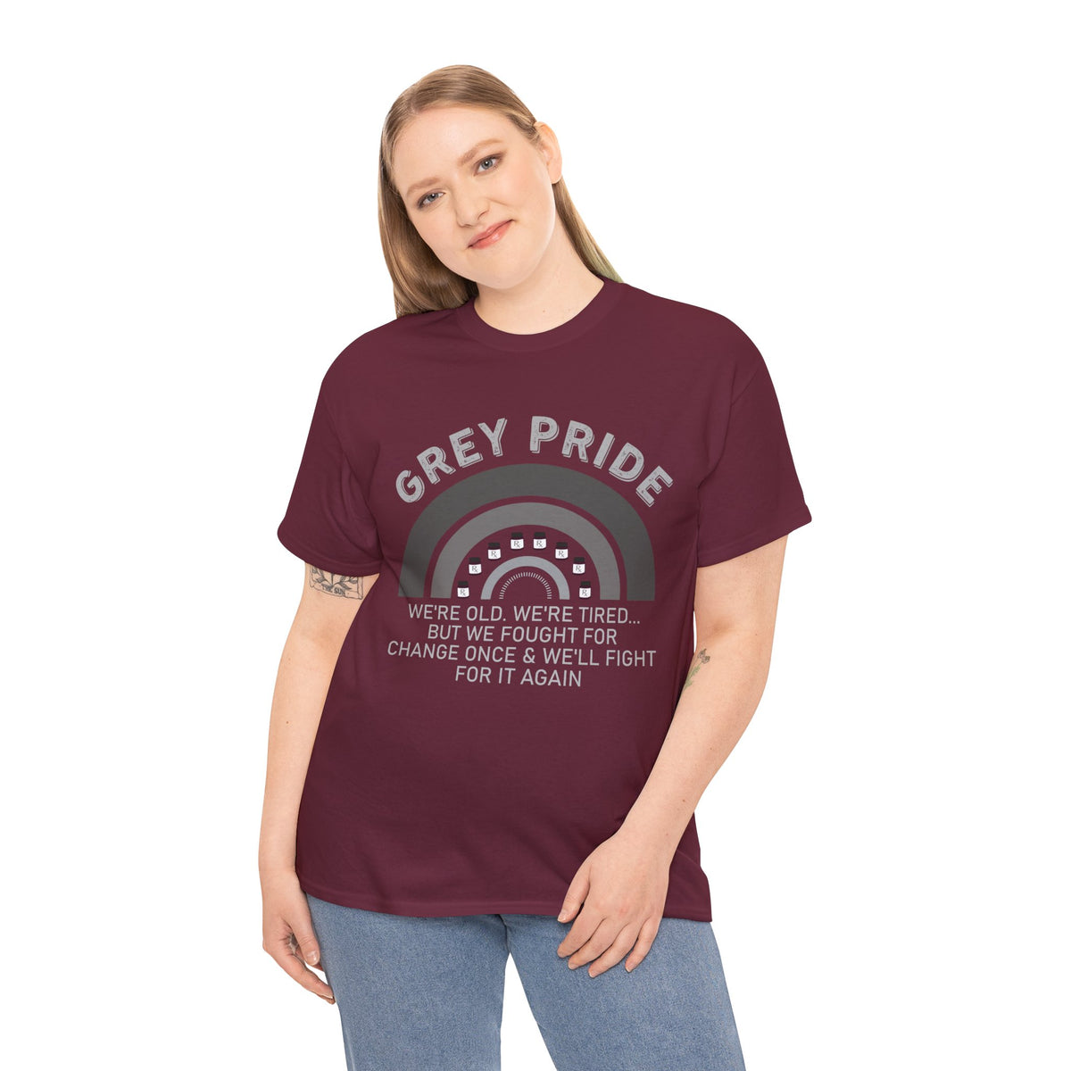 Grey Pride We Fought For Change Shirt