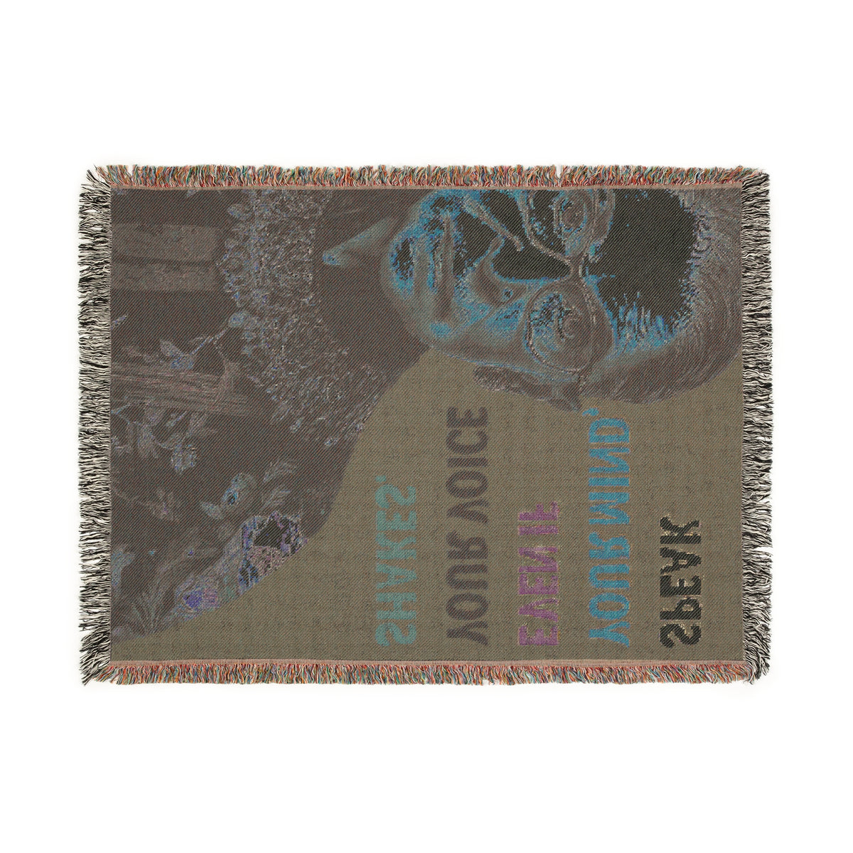 Speak Your Mind RBG Woven Blanket