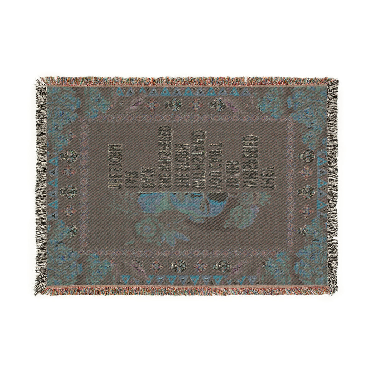 Frida Kahlo I Am The Storm Woven Blanket