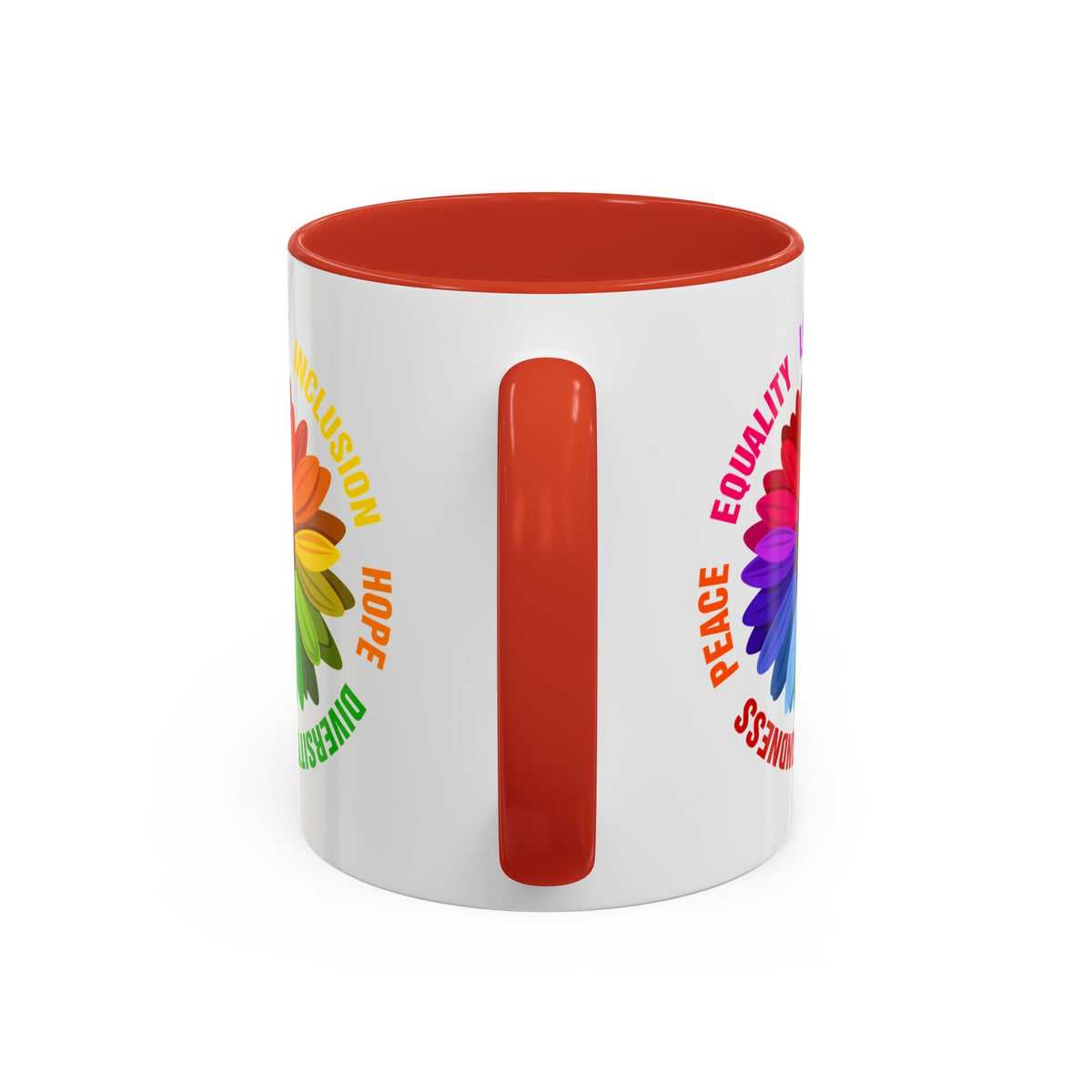 Kindness Peace Equality Love Inclusion Hope Diversity Accent Coffee Mug (11, 15oz)