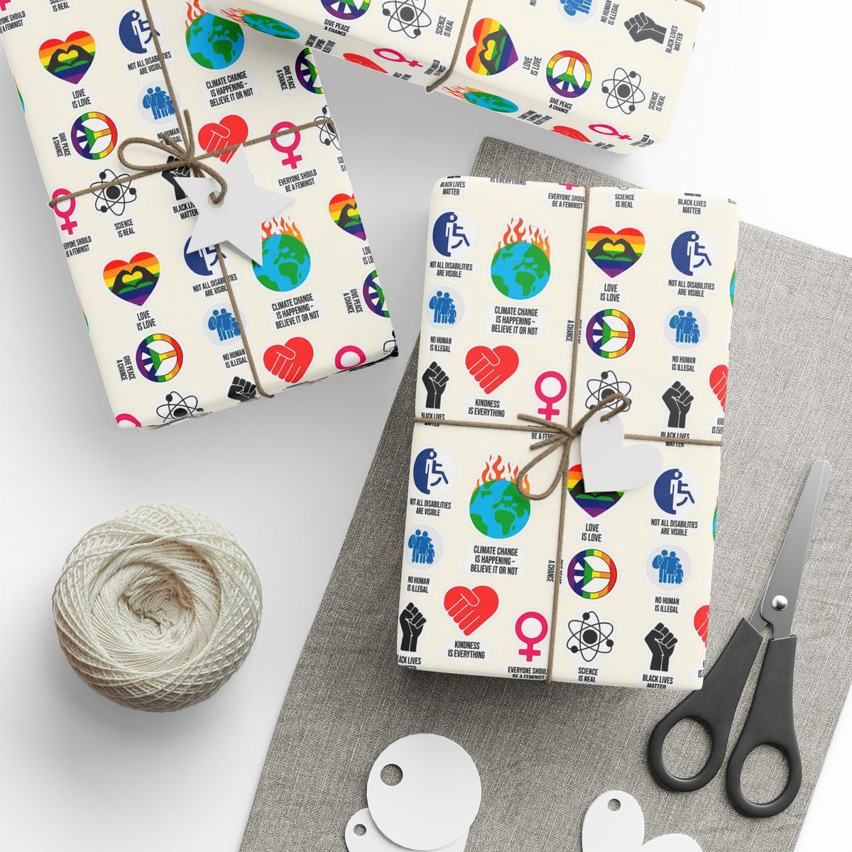 Activist Symbols Wrapping Paper