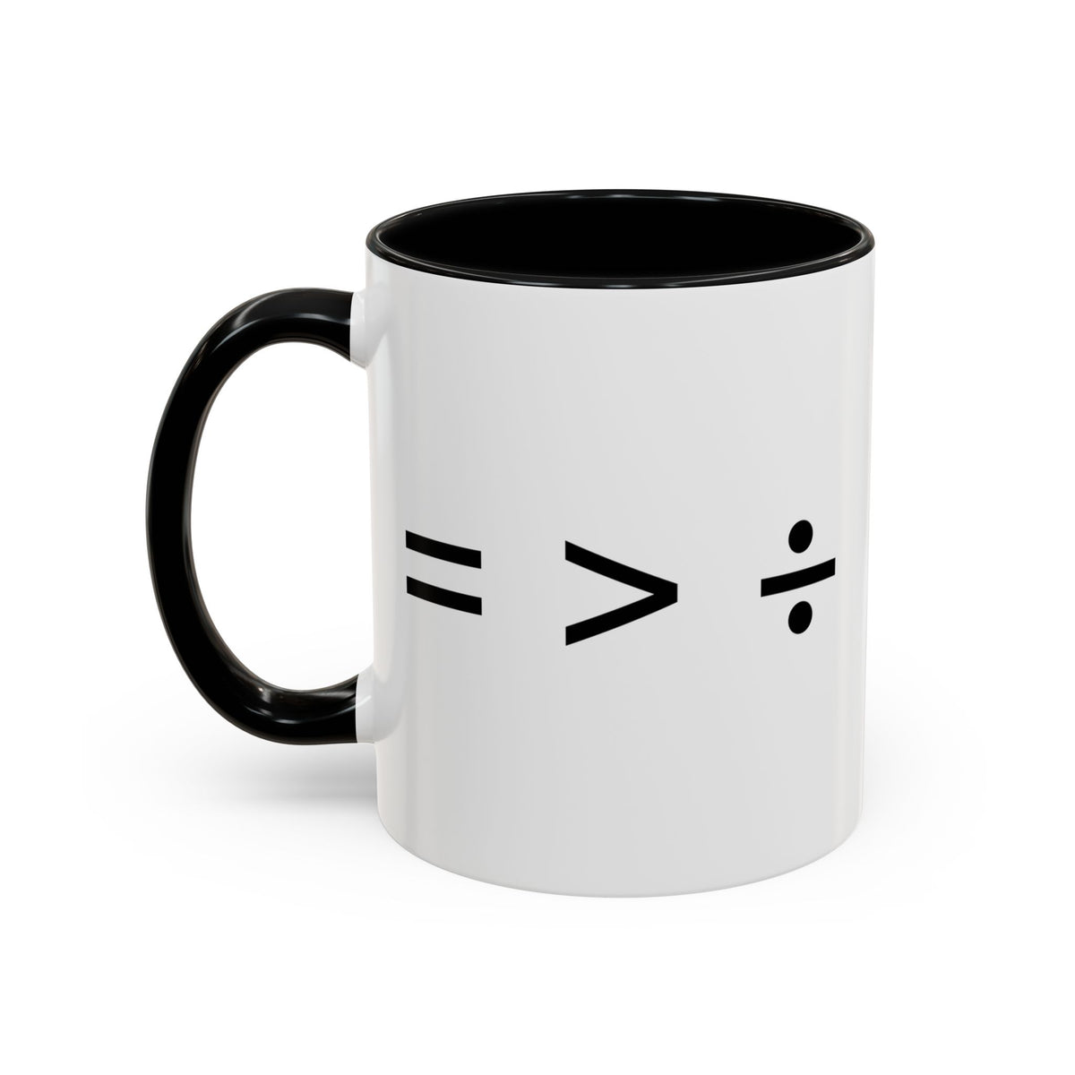 Equal is Greater than Divided Accent Coffee Mug (11, 15oz)