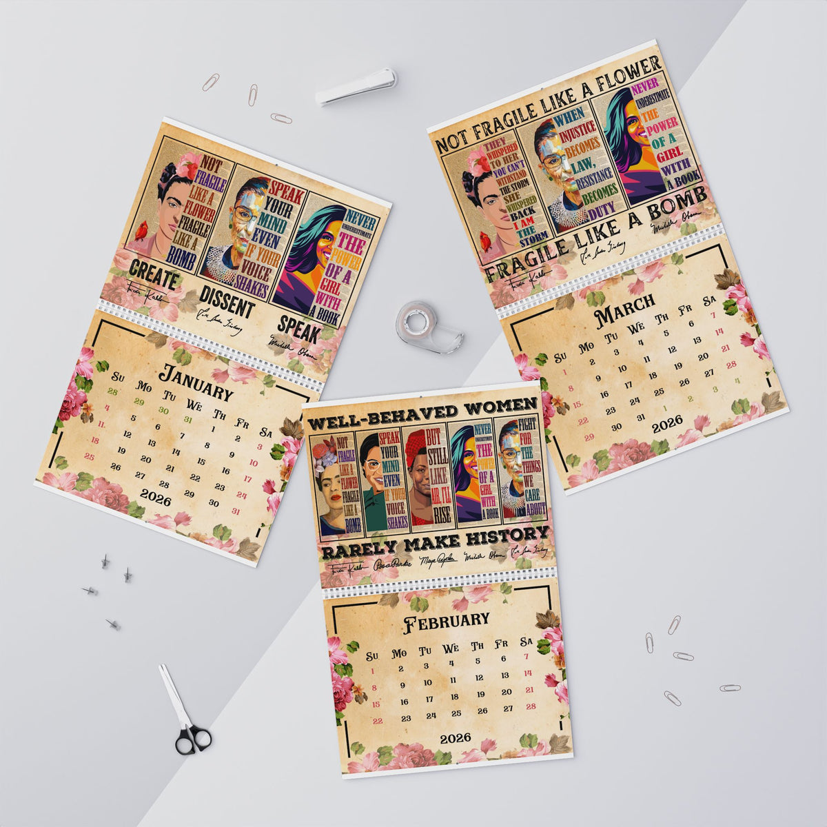 2026 Women Empowerment Wall Calendar