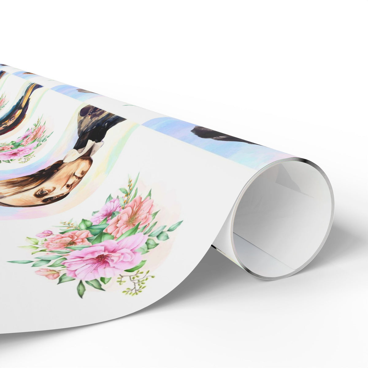 Feminist Icons Watercolor Wrapping Paper Roll