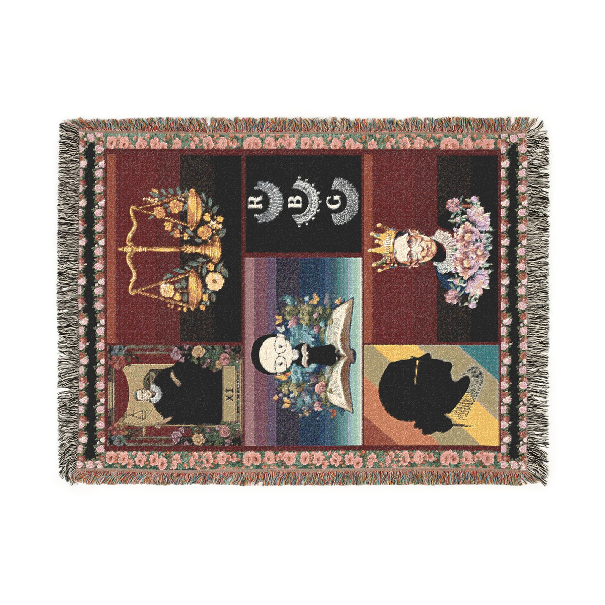 RBG Floral Legacy Woven Blanket