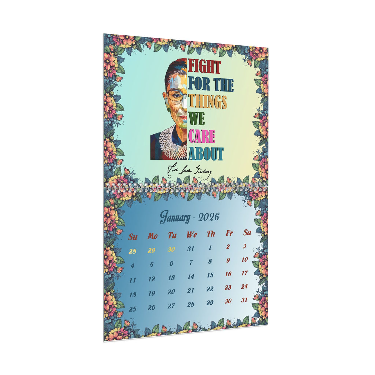 Well Behaved Women Rarely Make History 2026 Wall Calendar