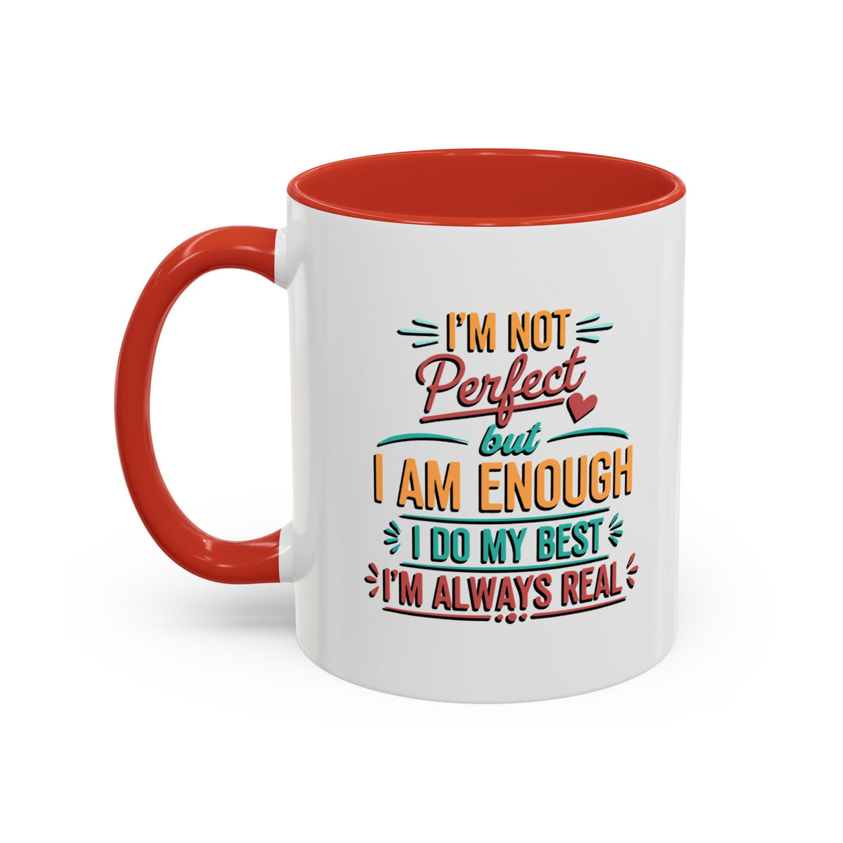 I Am Enough Motivational Accent Mug