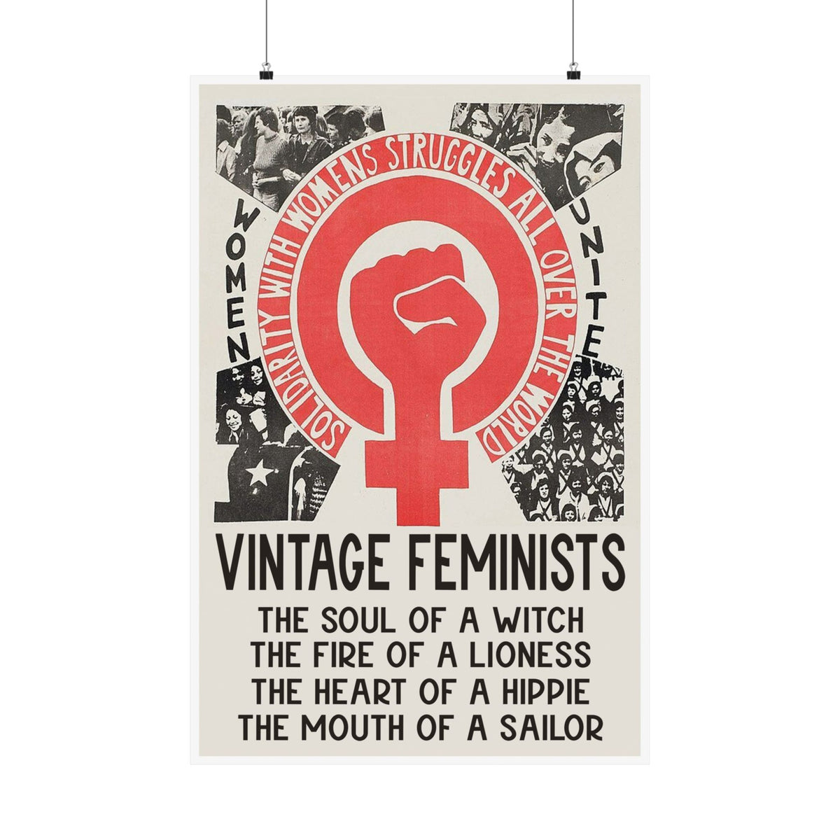 Vintage Feminists Soul Of A Witch Poster