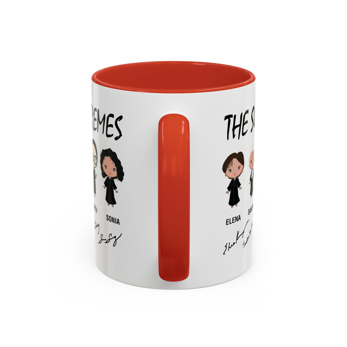 The Supremes Supreme Court Justices RBG Cute Chibi Accent Coffee Mug (11, 15oz)