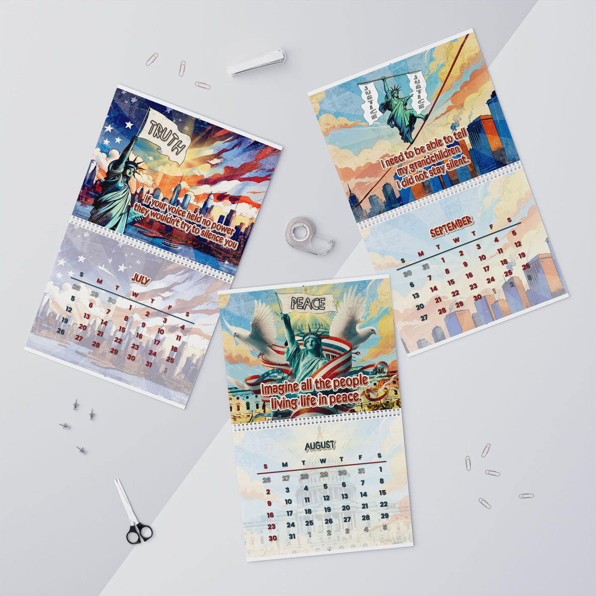 The Liberty No Kings Wall Calendar 2026