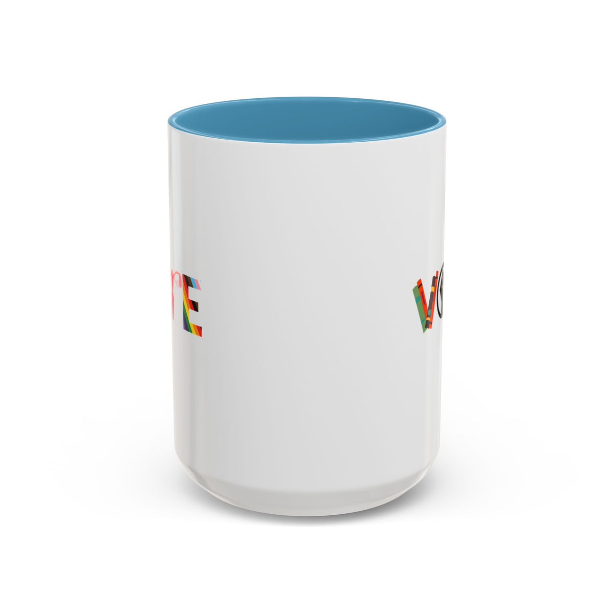 VOTE Accent Coffee Mug (11, 15oz) | Banned Books Mug, Reproductive Rights Mug, BLM Mug, LGBTQ Progress Mug, Political Activism Mug, Roe v Wade Accent Mug
