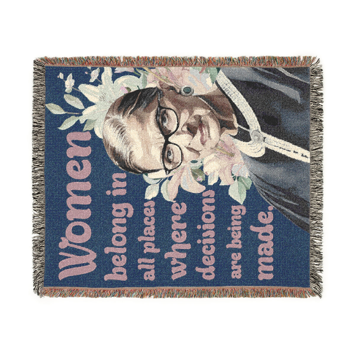 RBG Women Empowerment Woven Blanket