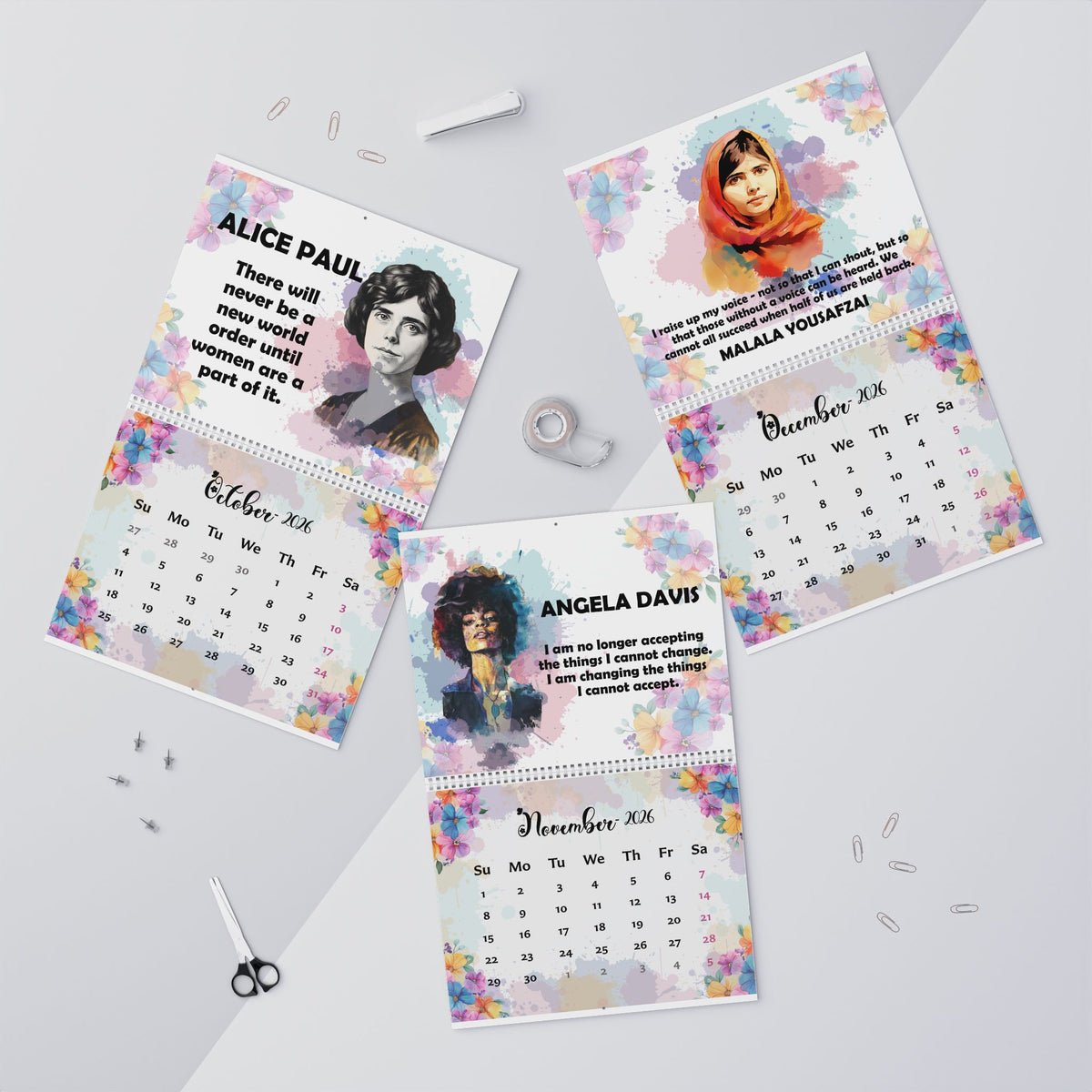 2026 Inspirational Women Wall Calendar