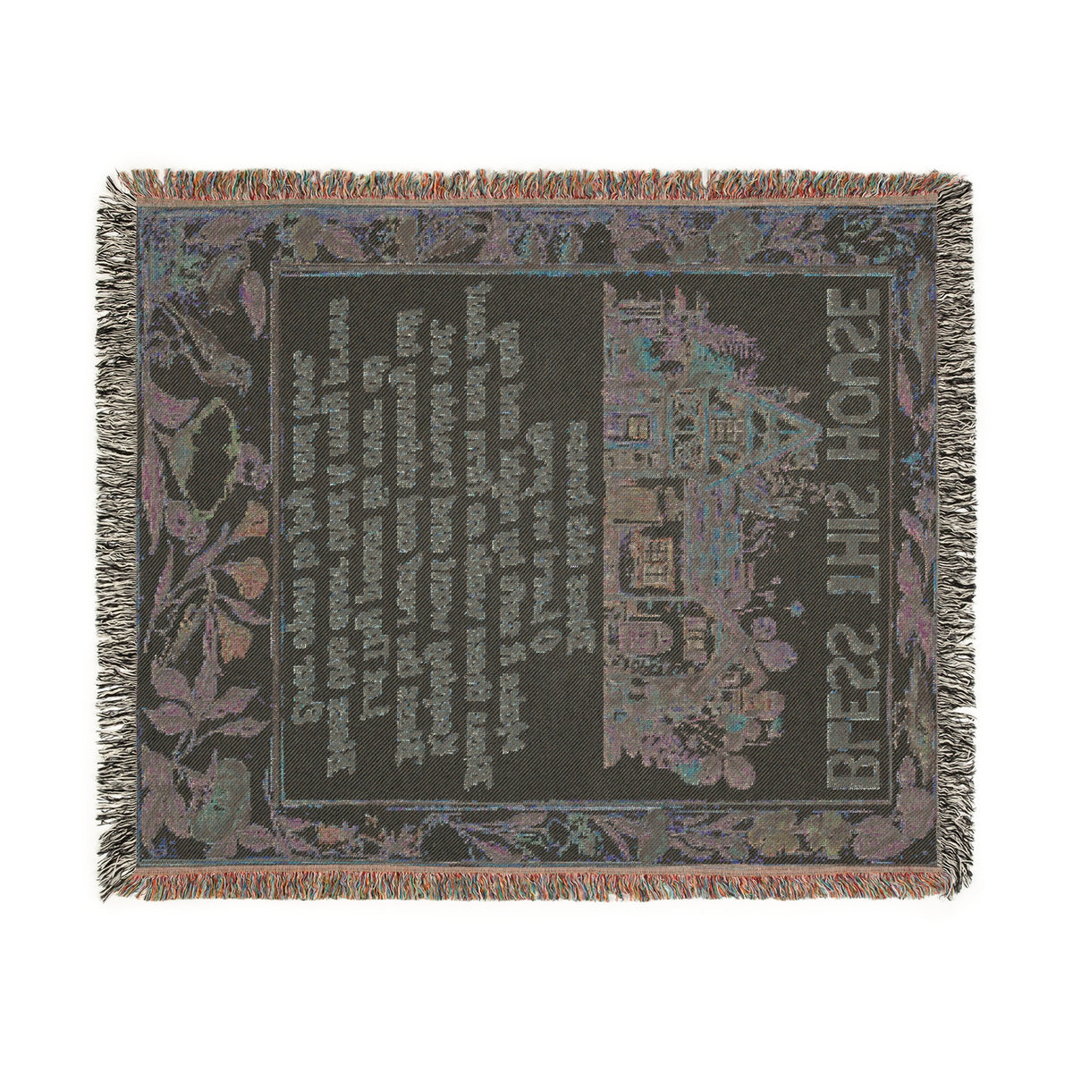 Bless This House Prayer Woven Blanket