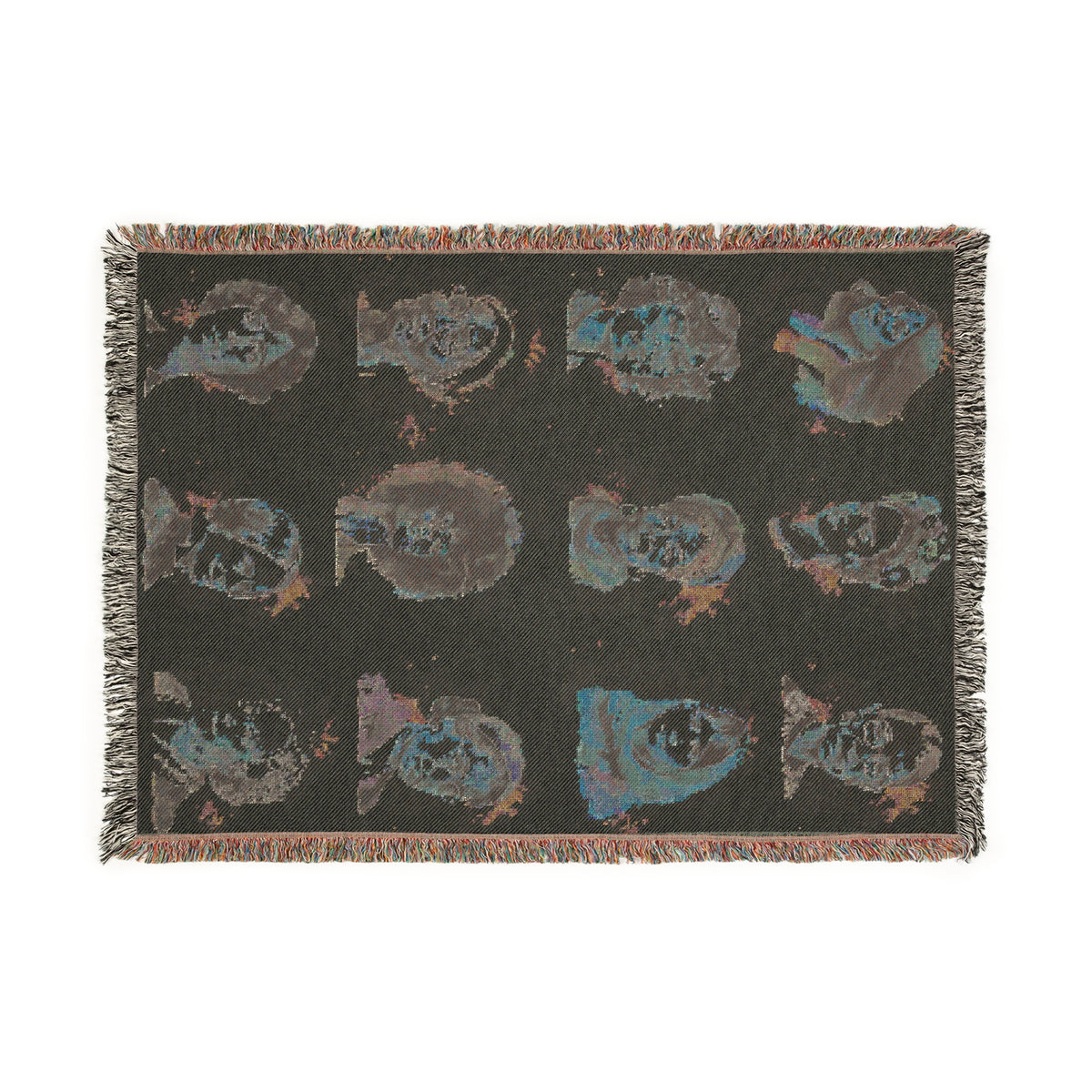 Portraits Of Courage Woven Blanket