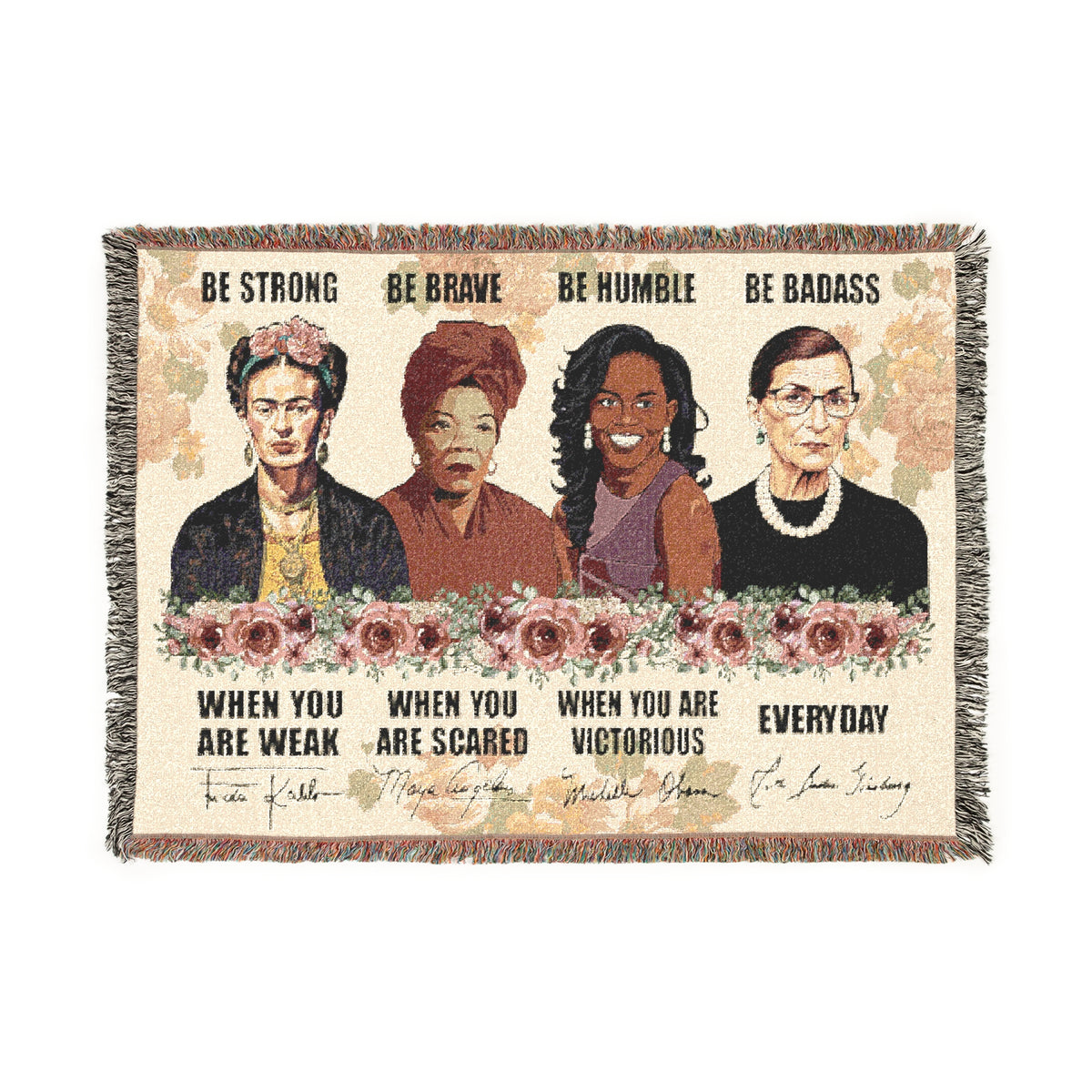 Iconic Women Strength Woven Blanket