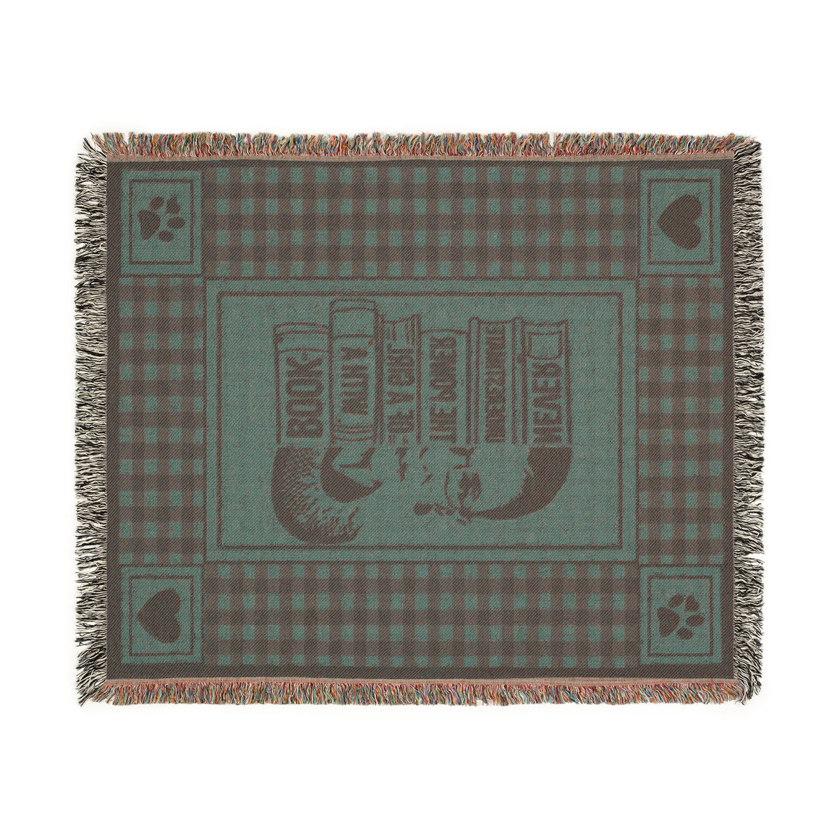 Girl With A Book Power RBG Woven Blanket