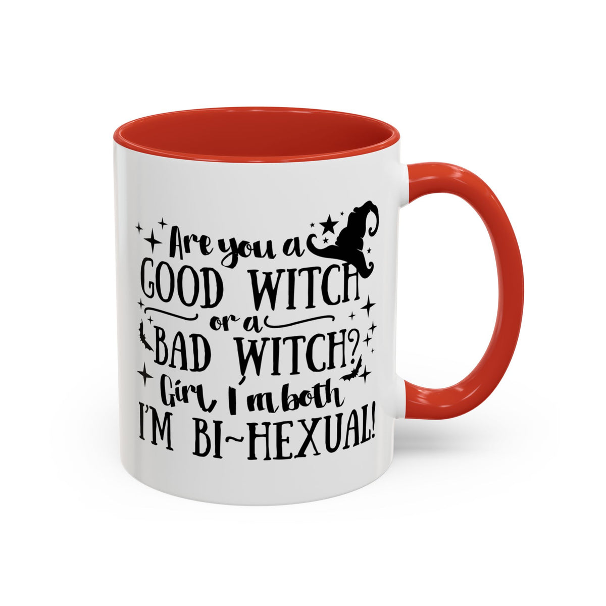 Good Witch Bad Witch Bi-Hexual Accent Coffee Mug (11, 15oz)