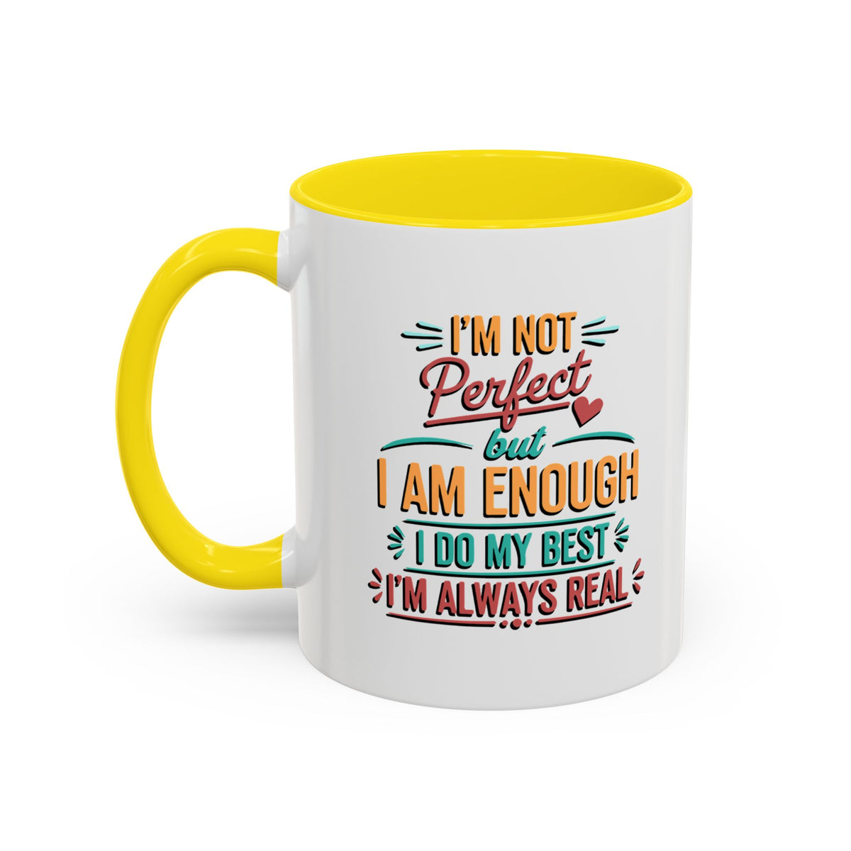 I Am Enough Motivational Accent Mug