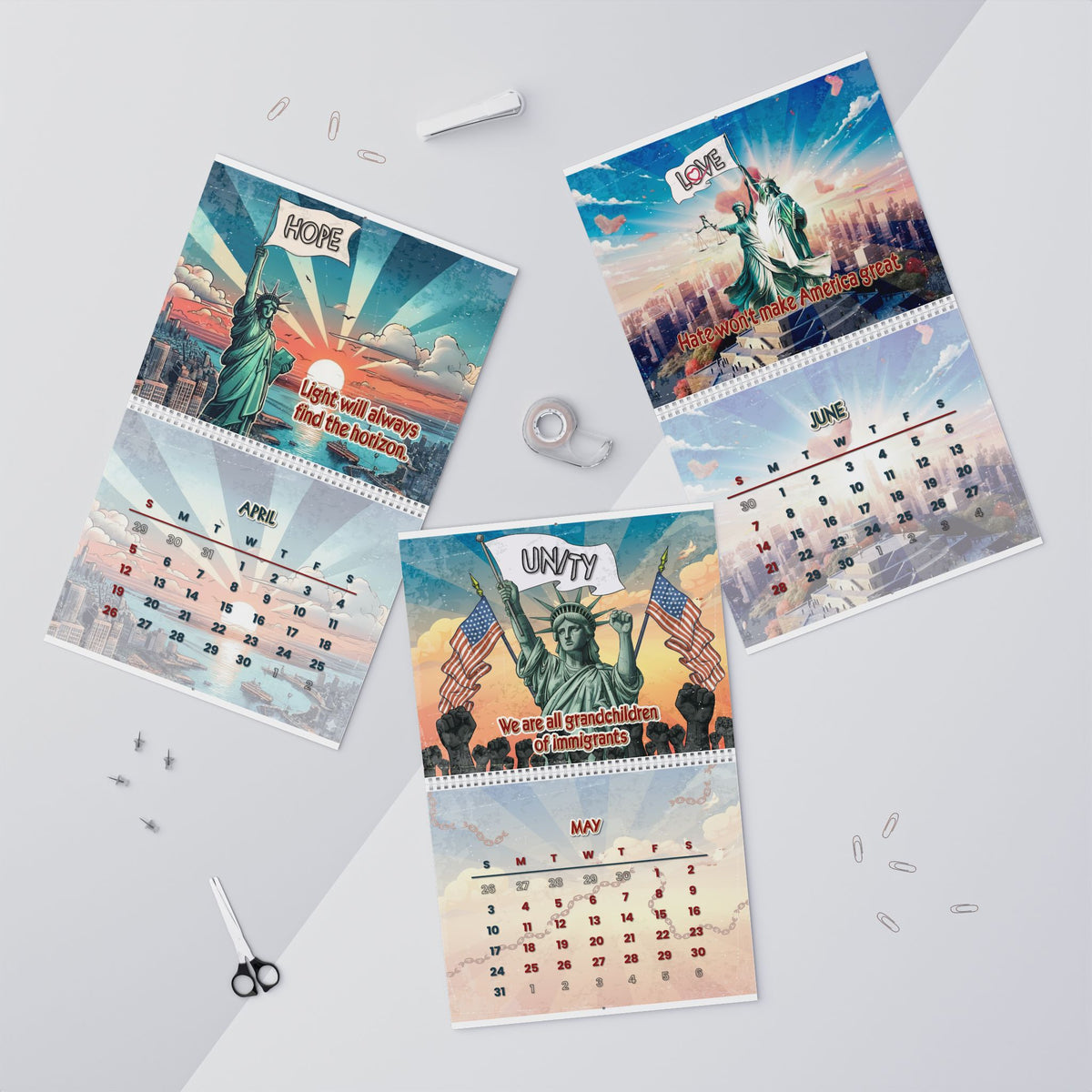The Liberty No Kings Wall Calendar 2026