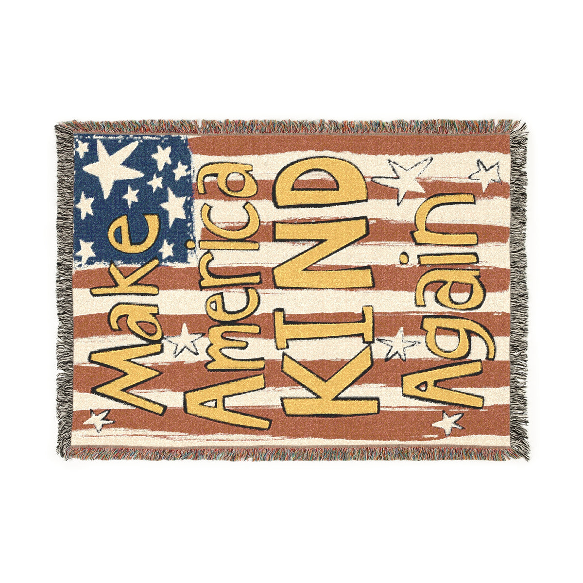 Make America Kind Again Woven Blanket
