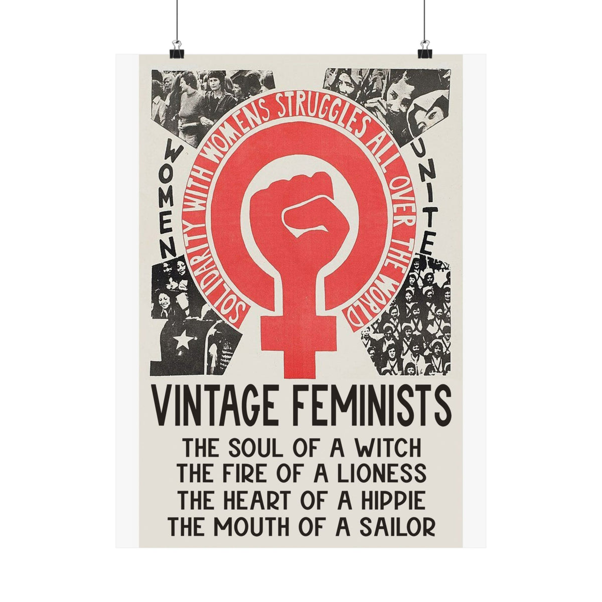 Vintage Feminists Soul Of A Witch Poster