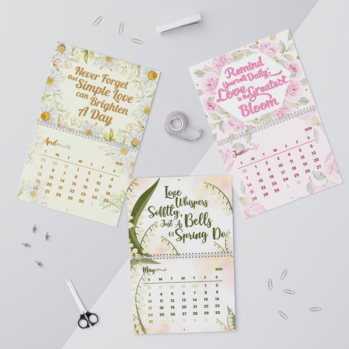 Let Every Month Bloom 2026 Wall Calendar