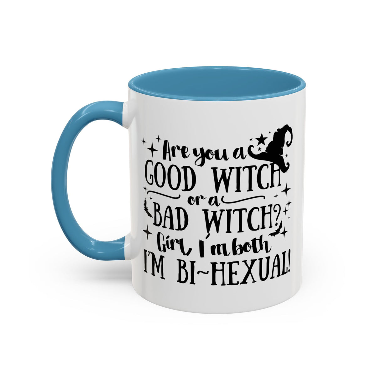 Good Witch Bad Witch Bi-Hexual Accent Coffee Mug (11, 15oz)