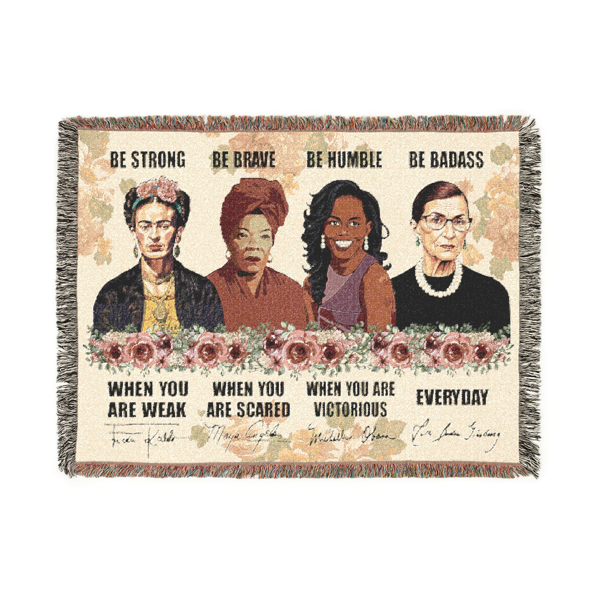 Iconic Women Strength Woven Blanket