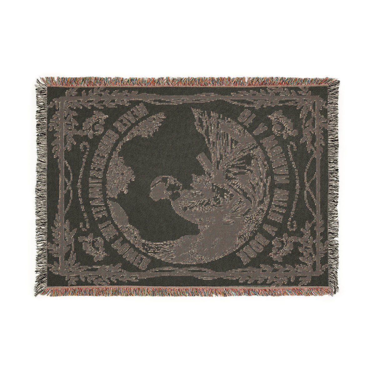 Never Underestimate The Power Of A Woman With A Book Woven Blanket