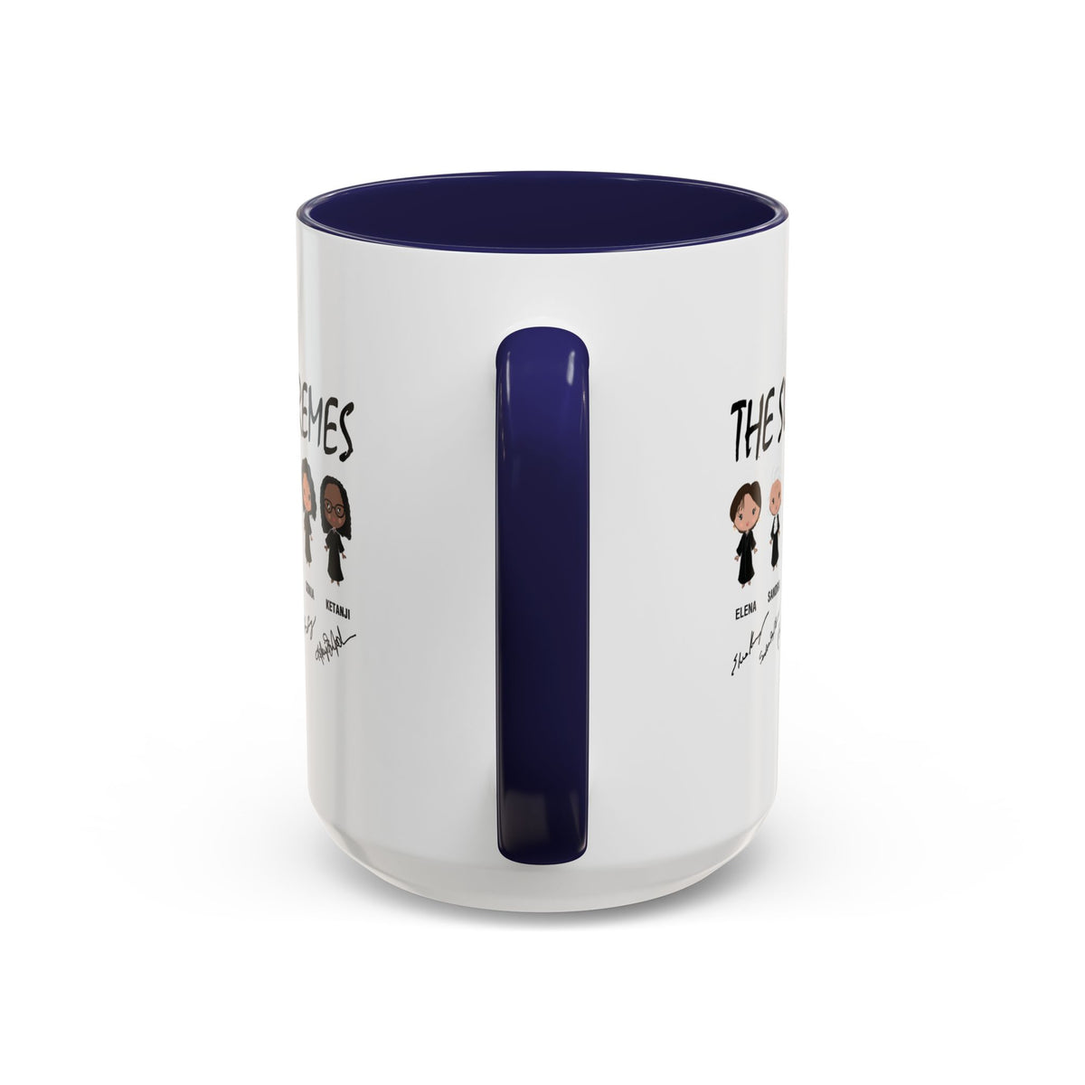The Supremes Ketanji Brown Jackson SCOTUS RBG Sotomayor Chibi Accent Coffee Mug (11, 15oz)