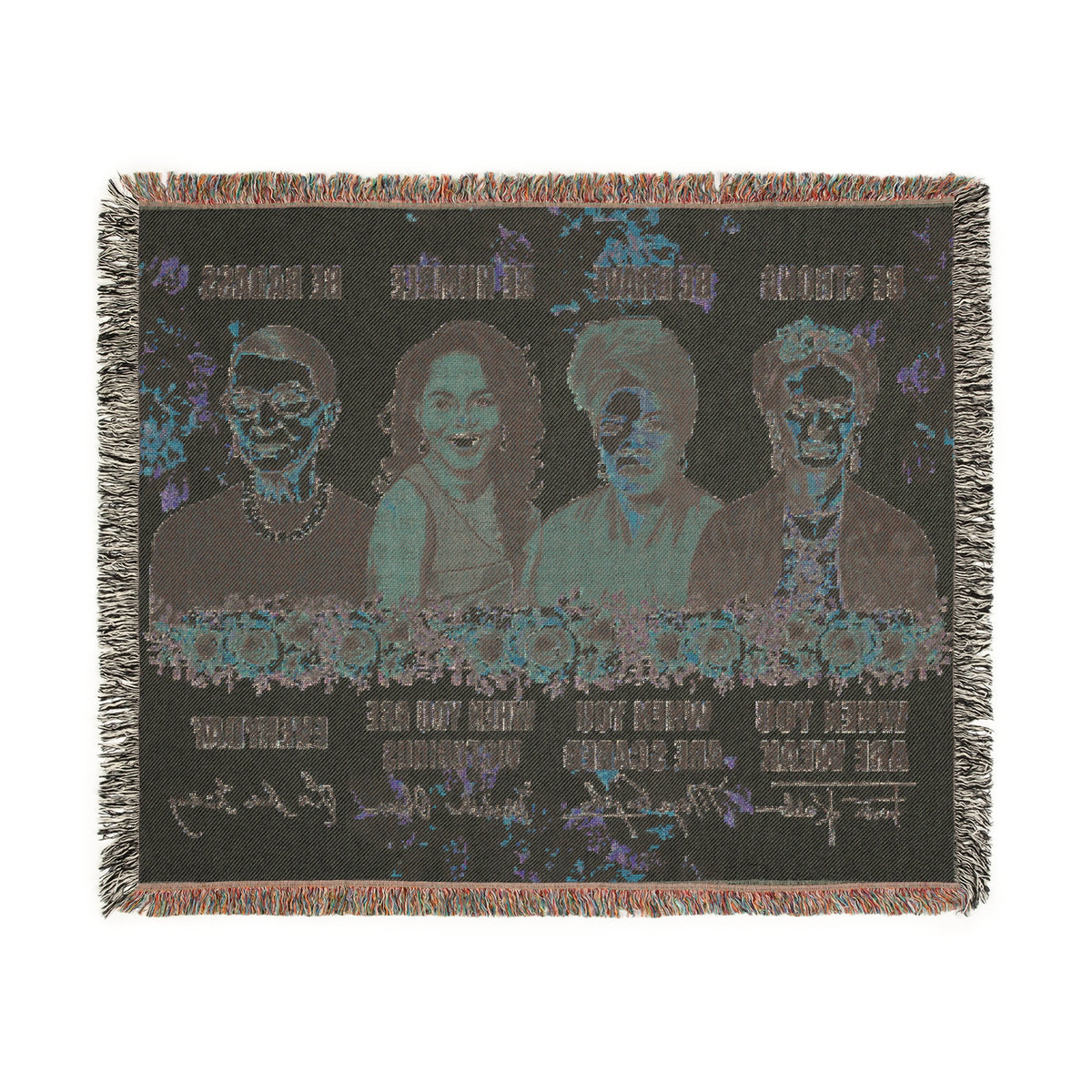 Iconic Women Strength Woven Blanket