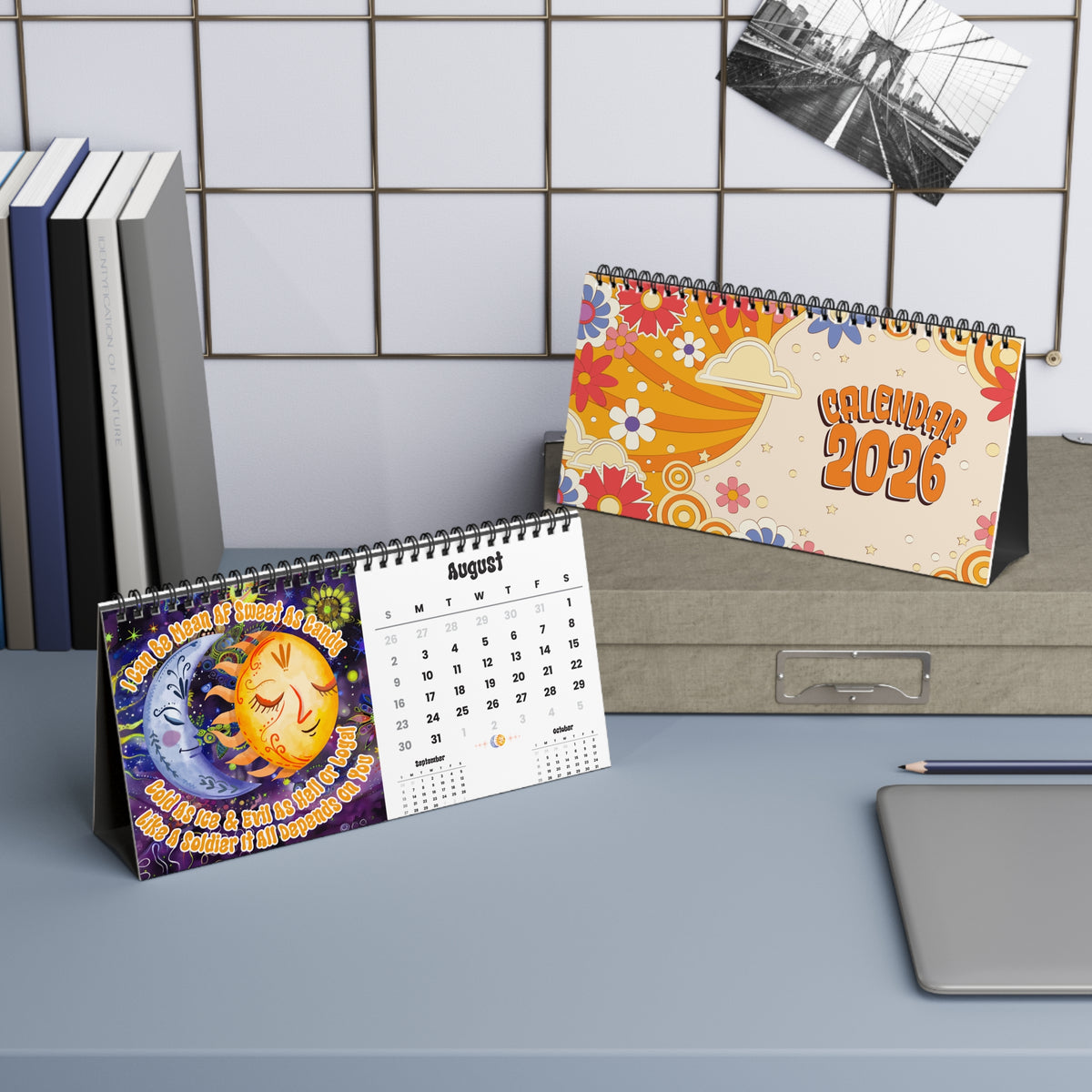Hippie Spirit 2026 Desk Calendar