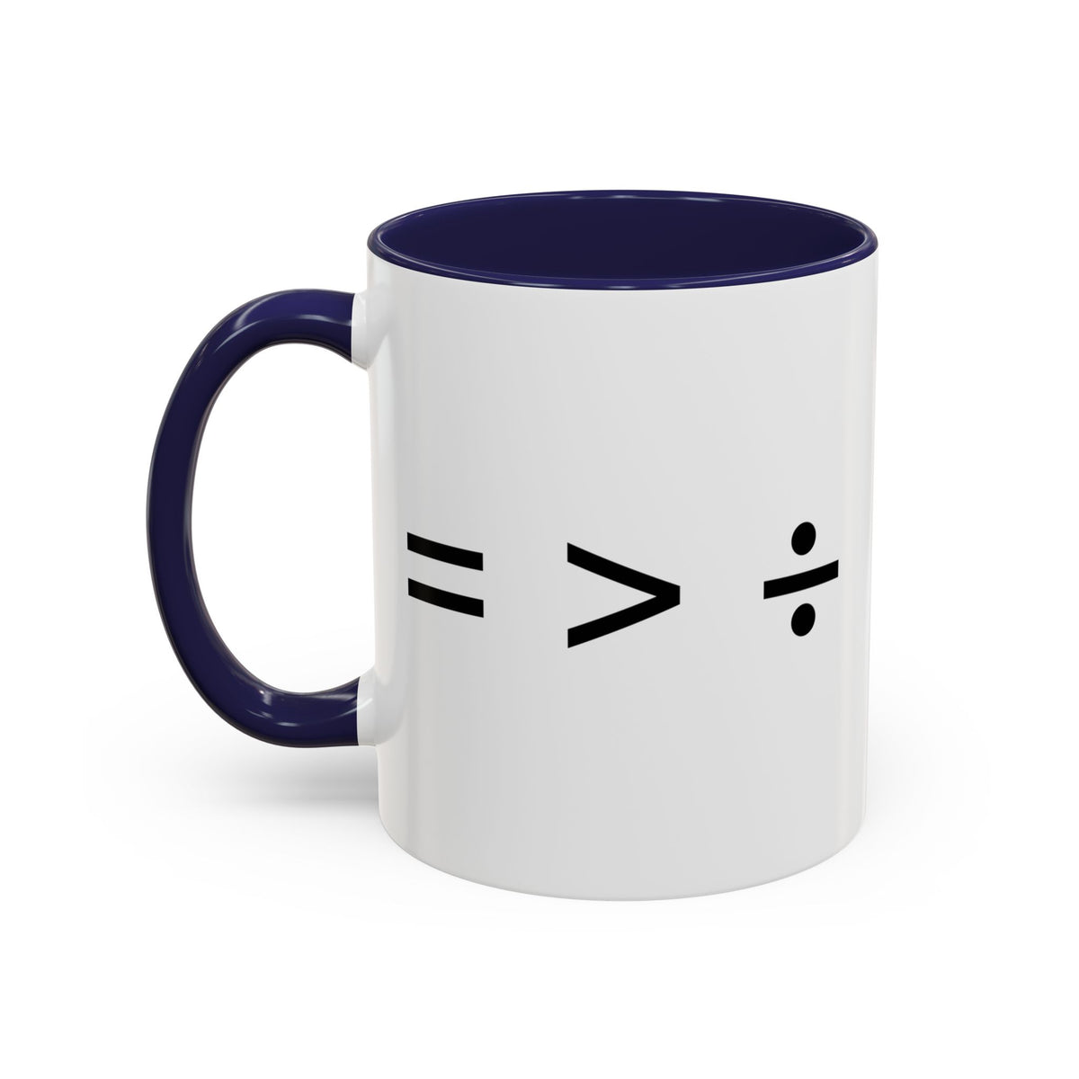 Equal is Greater than Divided Accent Coffee Mug (11, 15oz)