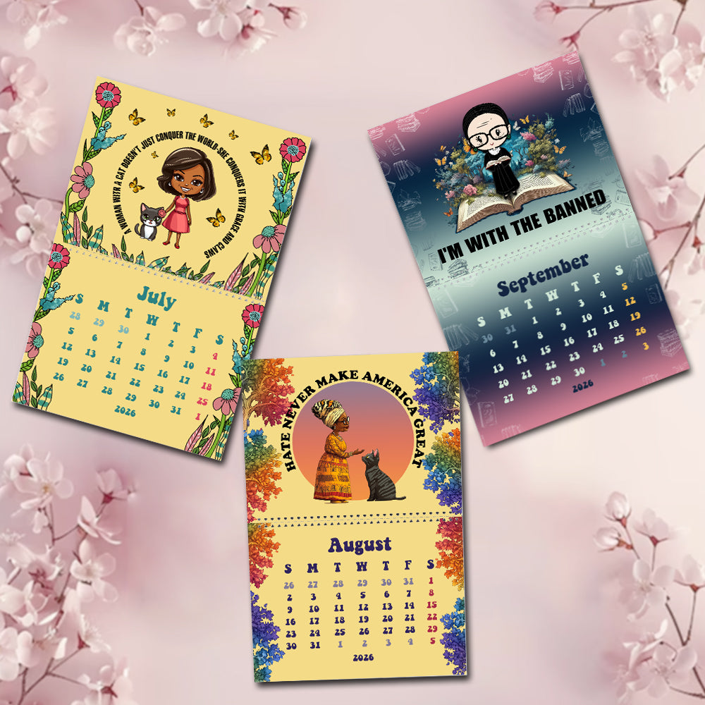 Calendrier Mural 2026 Ladies Who Lunch - Format Fin (145x420 Mm) - Illustrations Humoristiques, Sans Plastique