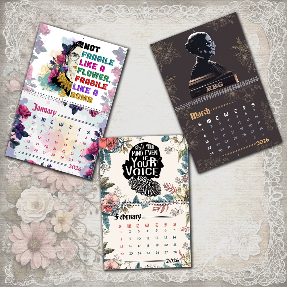 Ruth Bader Ginsburg 2026 Wall Calendar