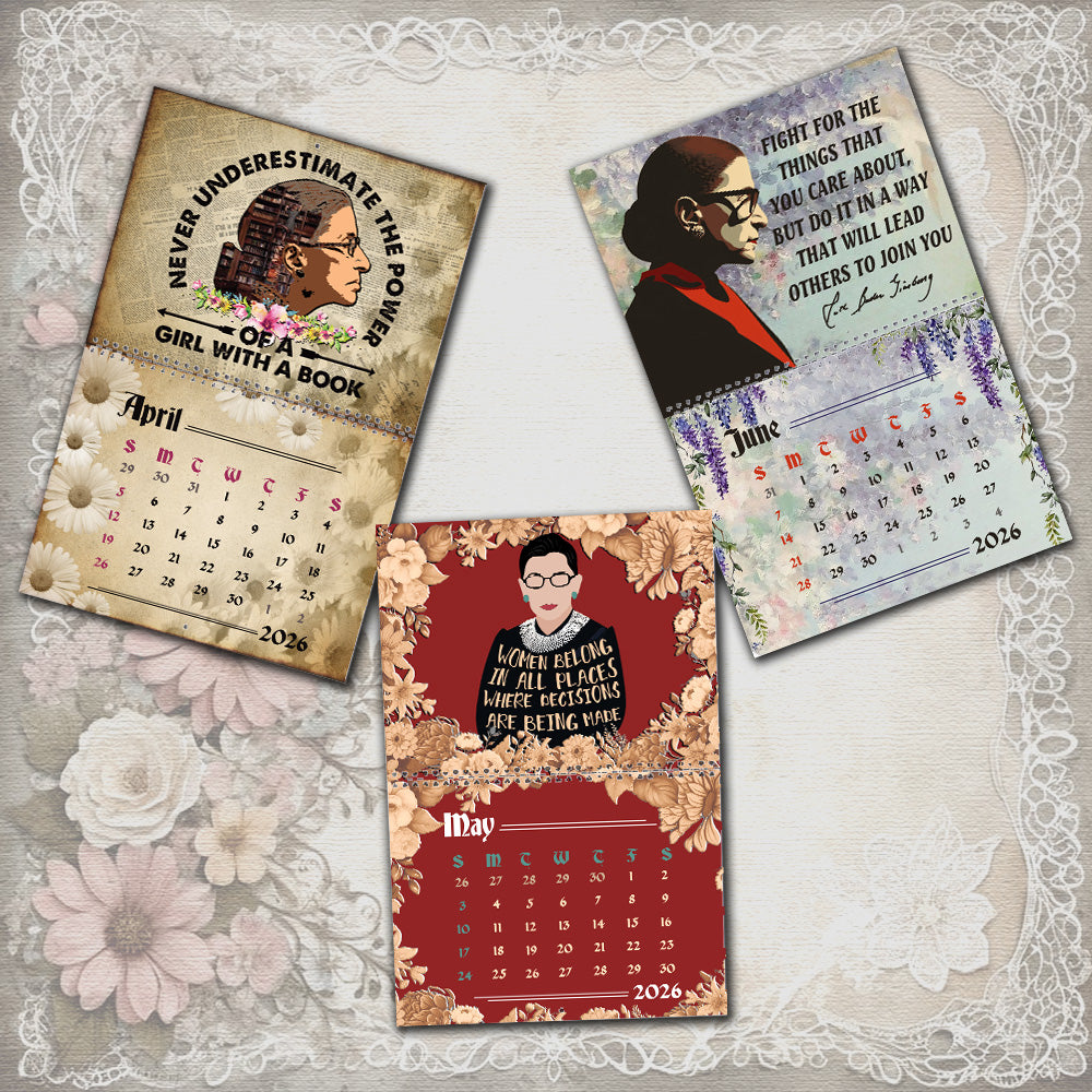 Ruth Bader Ginsburg 2026 Wall Calendar