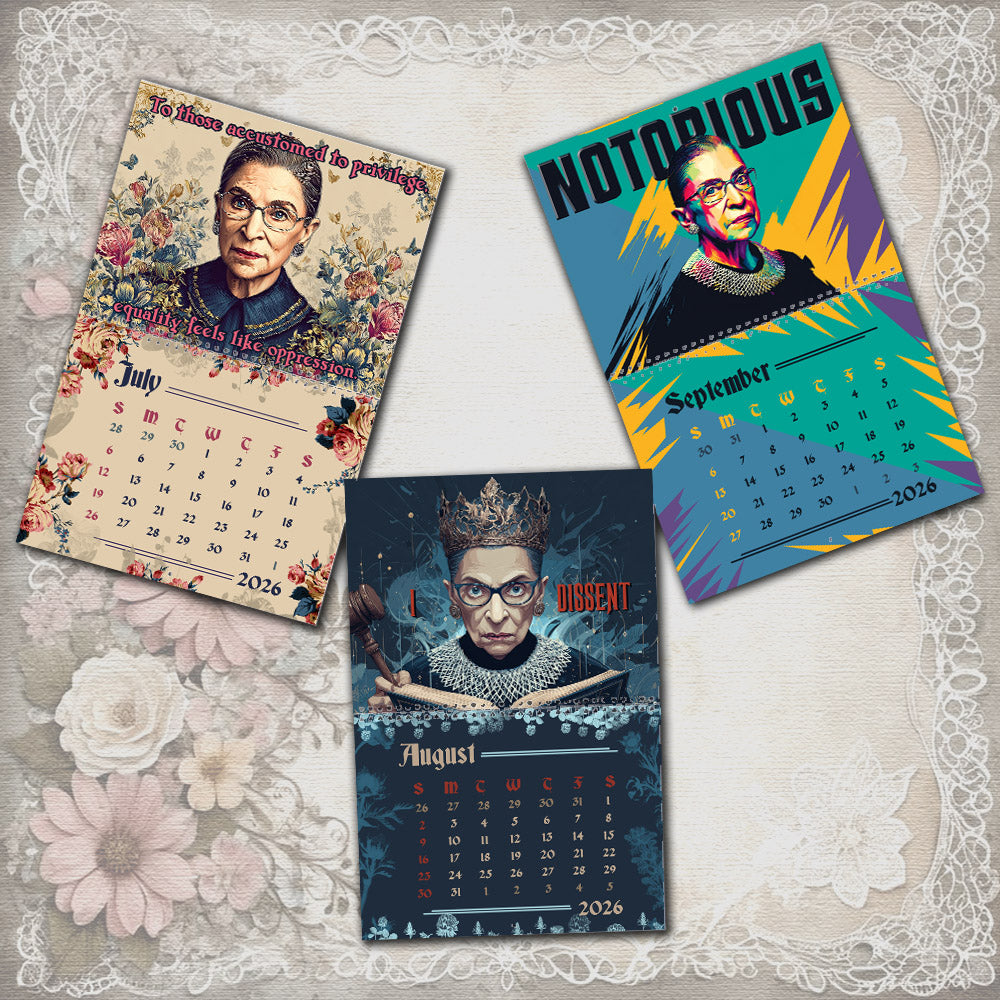 Ruth Bader Ginsburg 2026 Wall Calendar