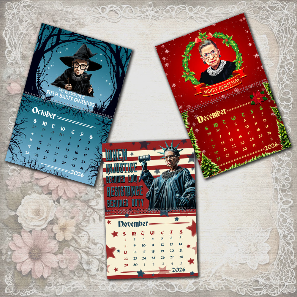 Ruth Bader Ginsburg 2026 Wall Calendar