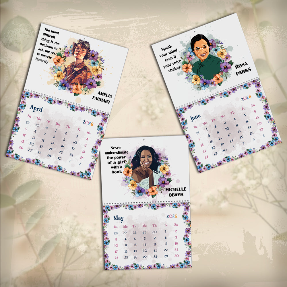 Inspirational Women Leaders 2026 Wall Calendar