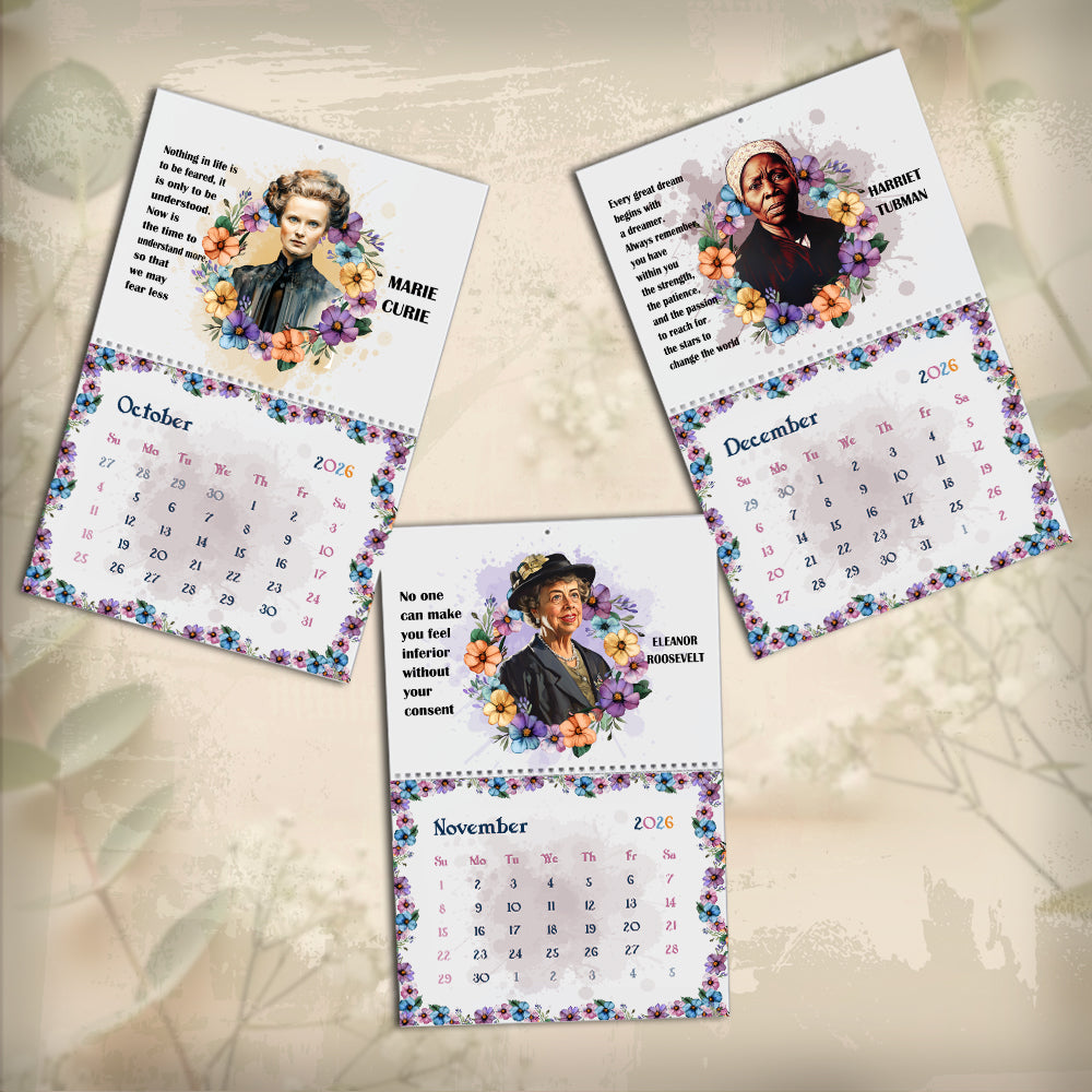 Inspirational Women Leaders 2026 Wall Calendar