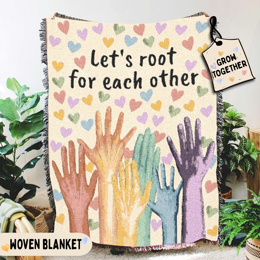 Growing Together Woven Throw Blanket
