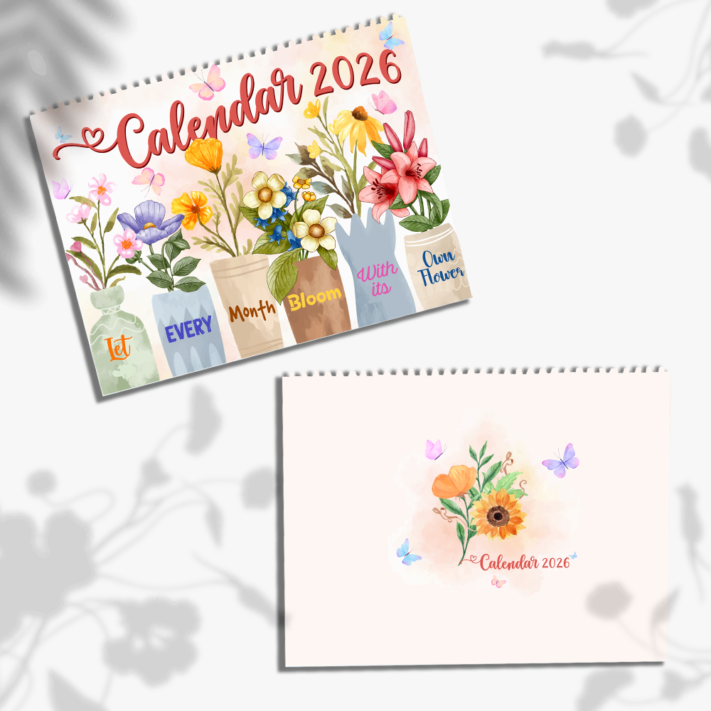 Let Every Month Bloom 2026 Wall Calendar