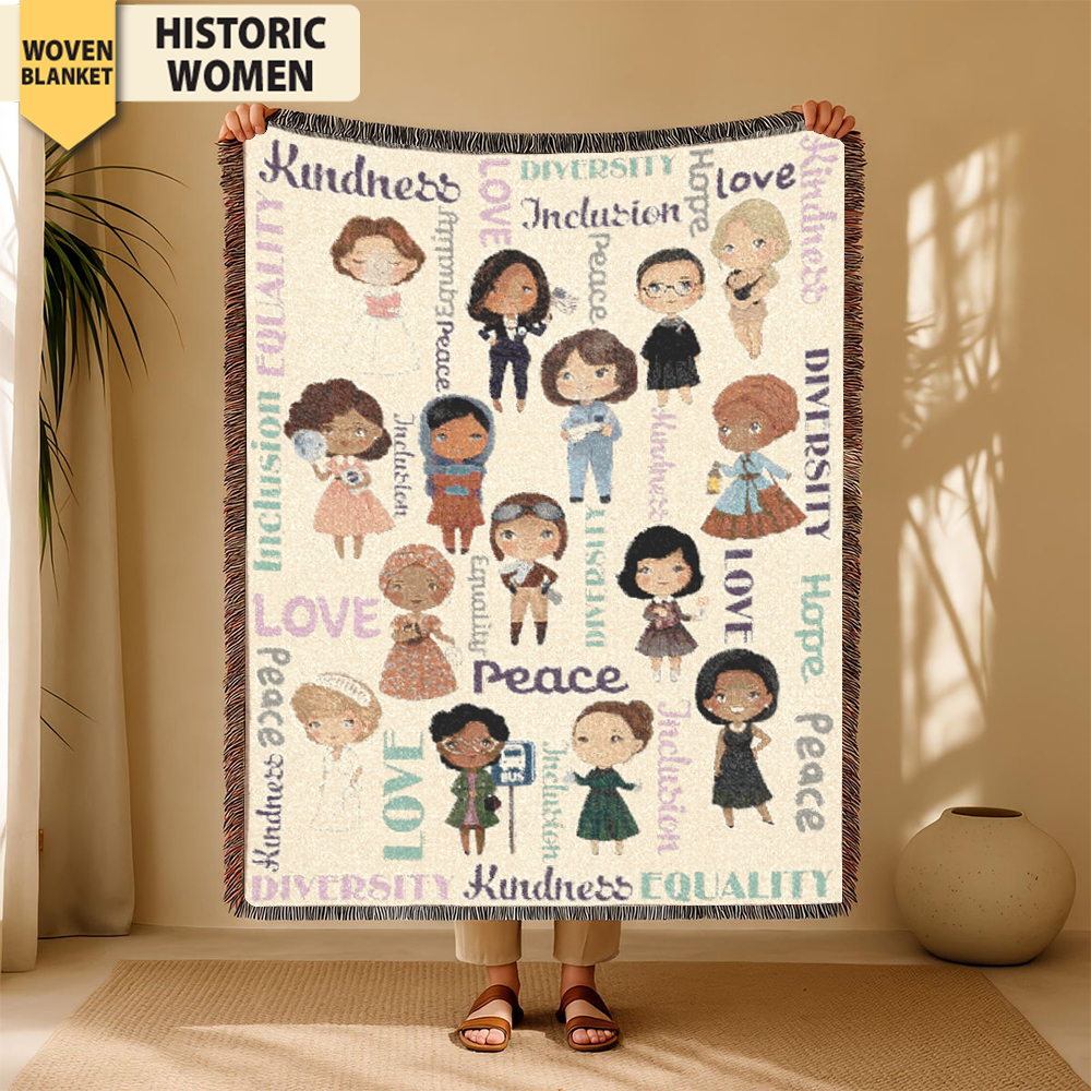 Historic Women Equality Woven Blanket