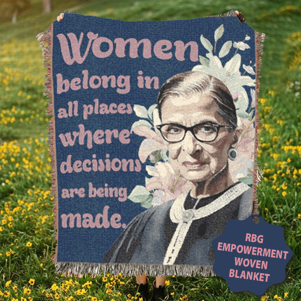 RBG Women Empowerment Woven Blanket